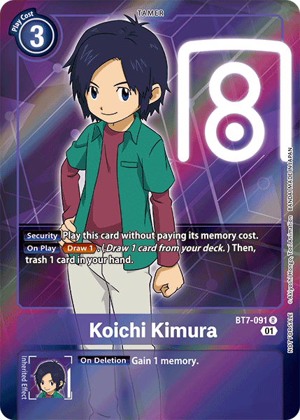 Koichi Kimura [BT7-091] (Alternative Art - Box Topper) [Next Adventure] | Cracking-Singles