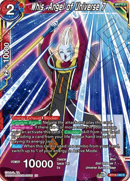 Whis, Angel of Universe 7 (BT16-140) [Realm of the Gods] | Cracking-Singles