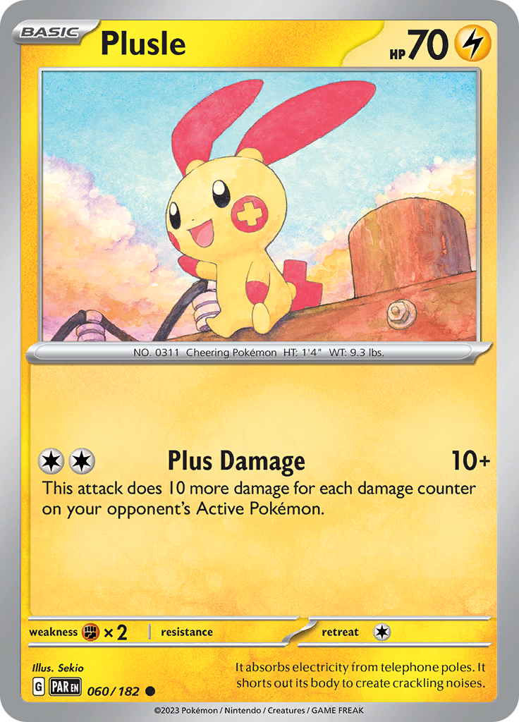 Plusle (060/182) [Scarlet & Violet: Paradox Rift] | Cracking-Singles