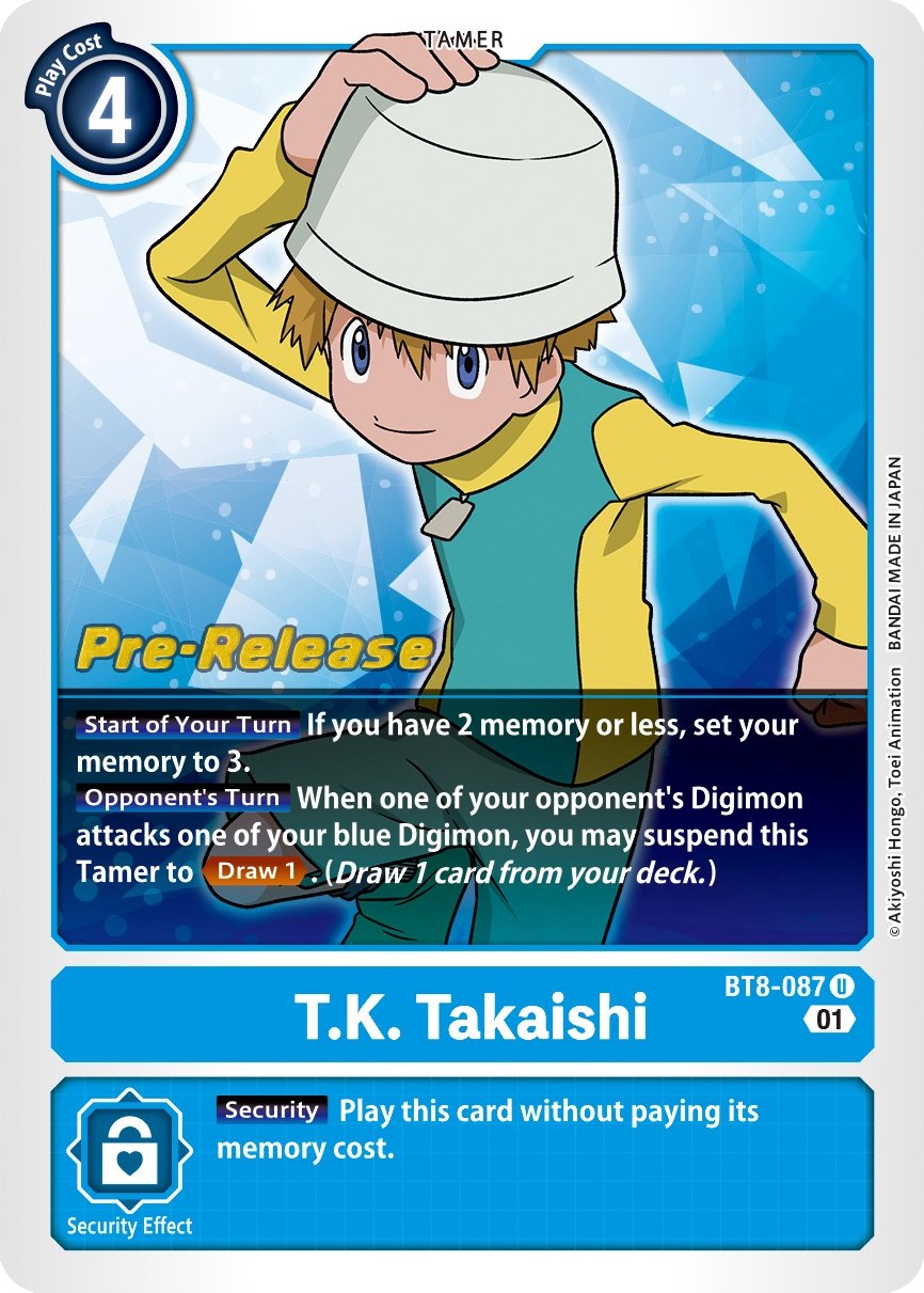 T.K. Takaishi [BT8-087] [New Awakening Pre-Release Cards] | Cracking-Singles