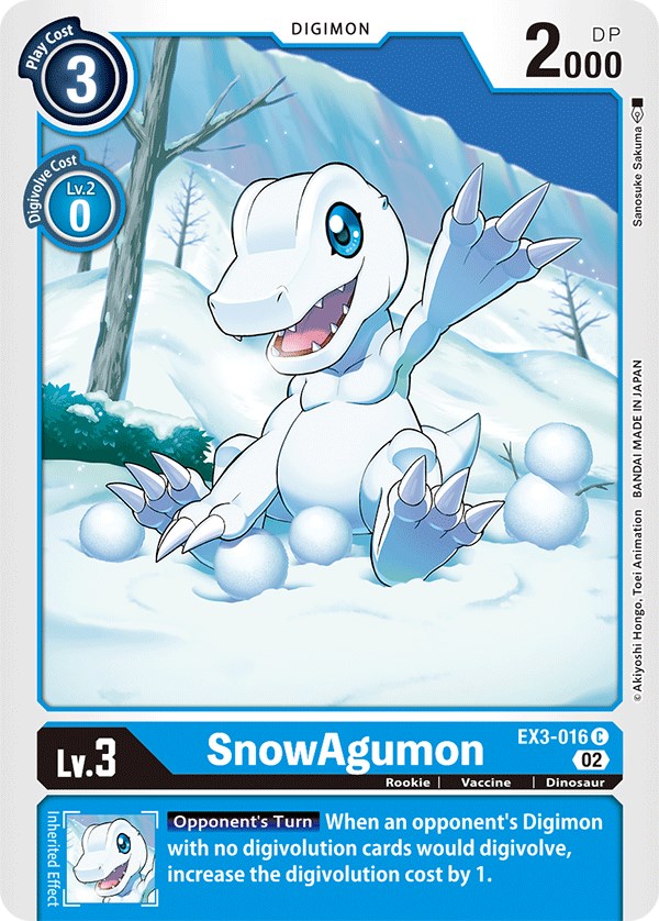 SnowAgumon [EX3-016] [Draconic Roar] | Cracking-Singles