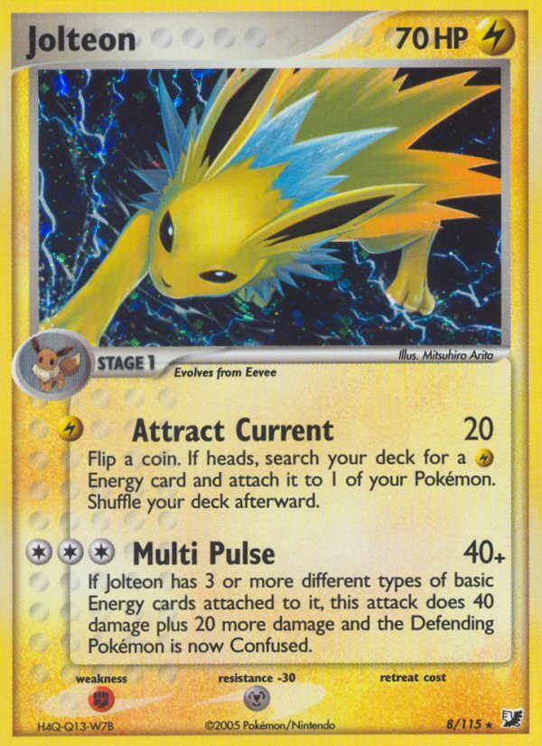 Jolteon (8/115) [EX: Unseen Forces] | Cracking-Singles