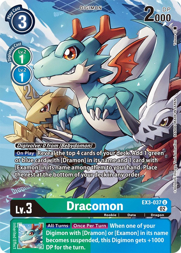 Dracomon [EX3-037] (Alternate Art) [Draconic Roar] | Cracking-Singles