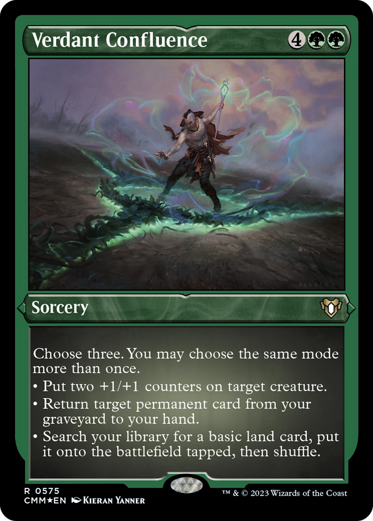 Verdant Confluence (Foil Etched) [Commander Masters] | Cracking-Singles