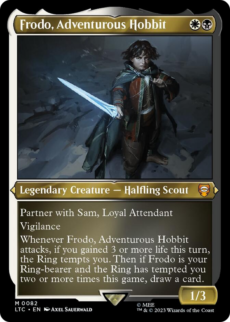 Frodo, Adventurous Hobbit (Display Commander) [The Lord of the Rings: Tales of Middle-Earth Commander] | Cracking-Singles