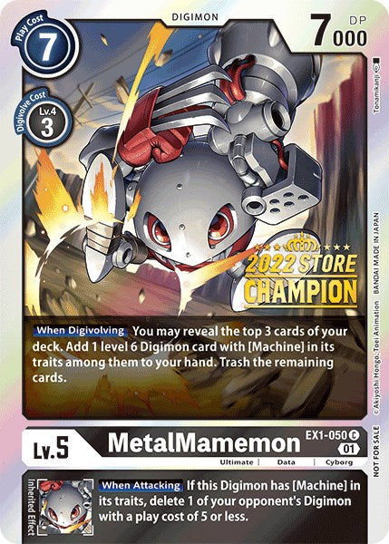 MetalMamemon [EX1-050] (2022 Store Champion) [Classic Collection Promos] | Cracking-Singles