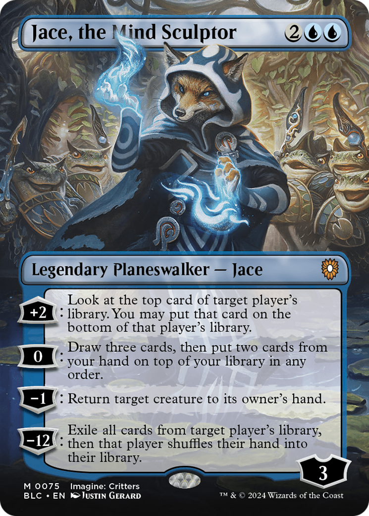 Jace, the Mind Sculptor (Borderless) [Bloomburrow Commander] | Cracking-Singles