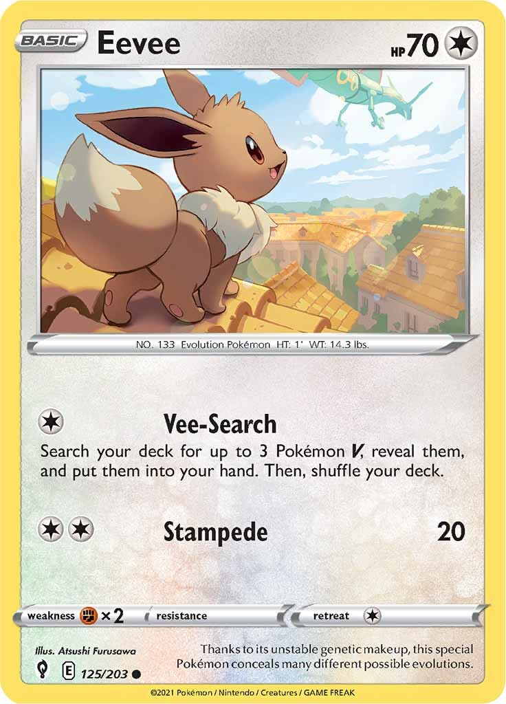 Eevee (125/203) [Sword & Shield: Evolving Skies] | Cracking-Singles