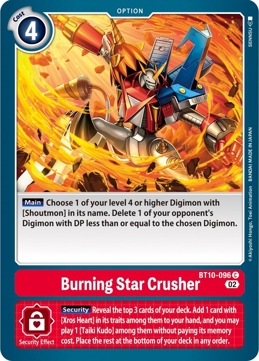 Burning Star Crusher [BT10-096] [Xros Encounter] | Cracking-Singles