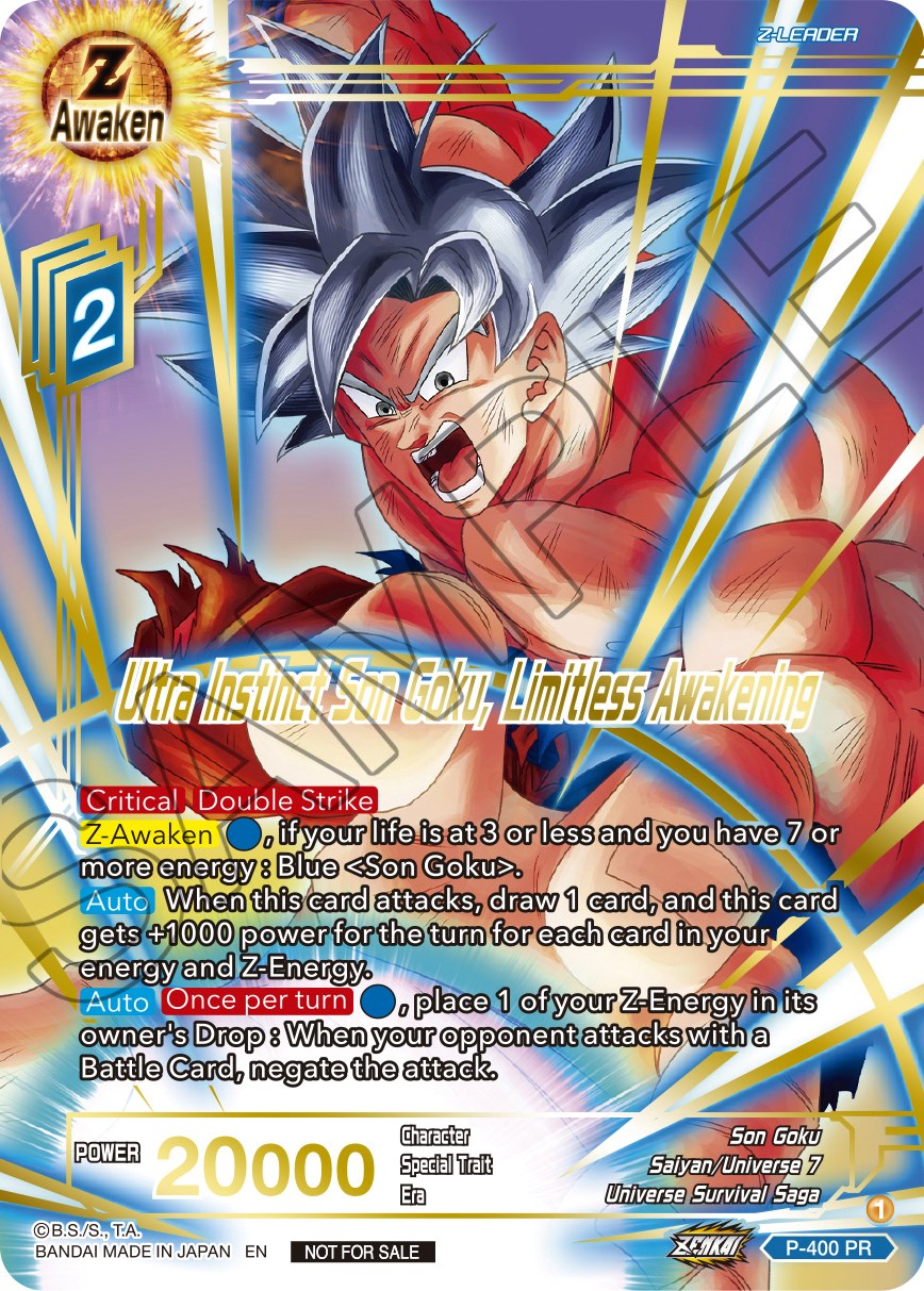 Ultra Instinct Son Goku, Limitless Awakening (Gold-Stamped) (P-400) [Promotion Cards] | Cracking-Singles