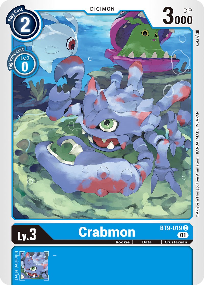 Crabmon [BT9-019] [X Record] | Cracking-Singles