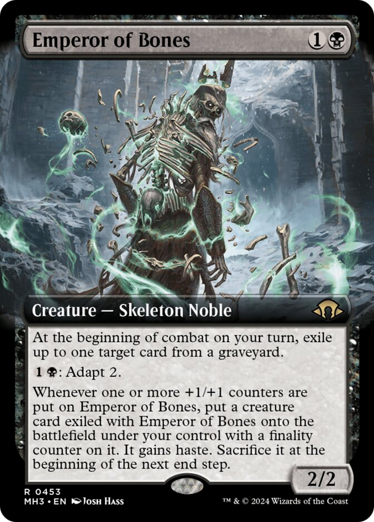 Emperor of Bones (Extended Art) [Modern Horizons 3] | Cracking-Singles