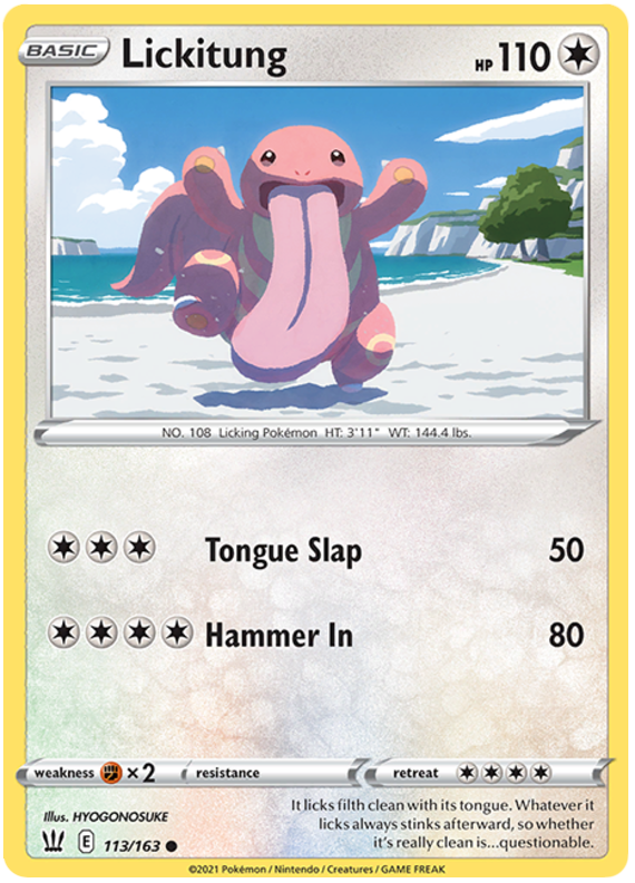 Lickitung (113/163) [Sword & Shield: Battle Styles] | Cracking-Singles