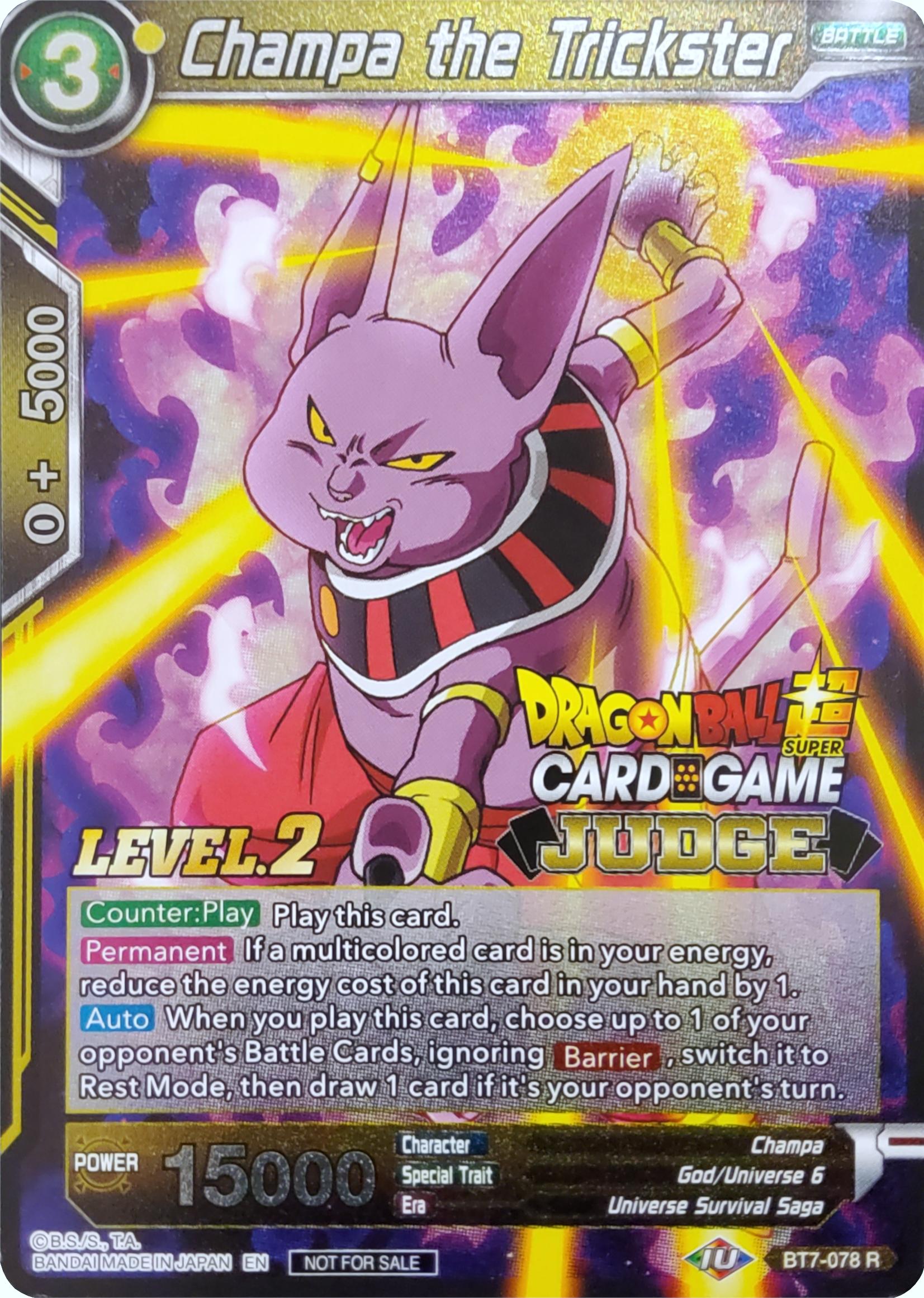 Champa the Trickster (Level 2) (BT7-078) [Judge Promotion Cards] | Cracking-Singles