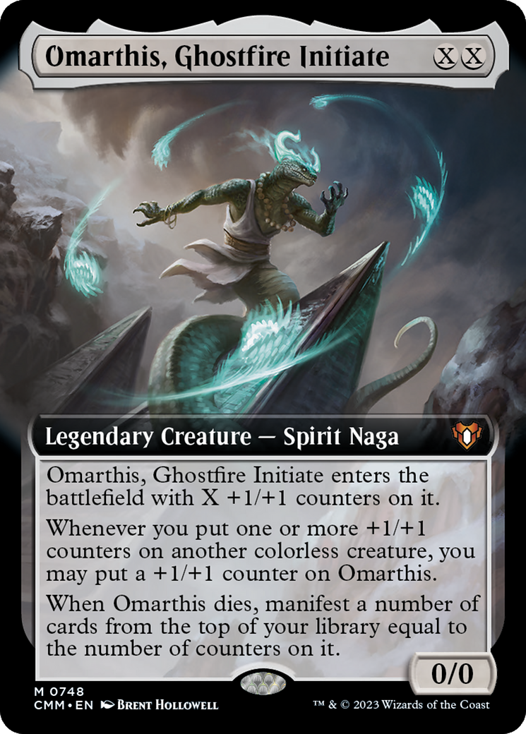 Omarthis, Ghostfire Initiate (Extended Art) [Commander Masters] | Cracking-Singles