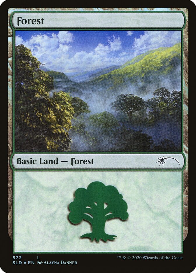 Forest (Lands) (573) [Secret Lair Drop Promos] | Cracking-Singles