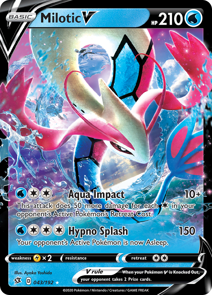 Milotic V (043/192) [Sword & Shield: Rebel Clash] | Cracking-Singles