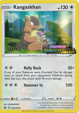 Kangaskhan (SWSH038) (Staff Prerelease Promo) [Sword & Shield: Black Star Promos] | Cracking-Singles