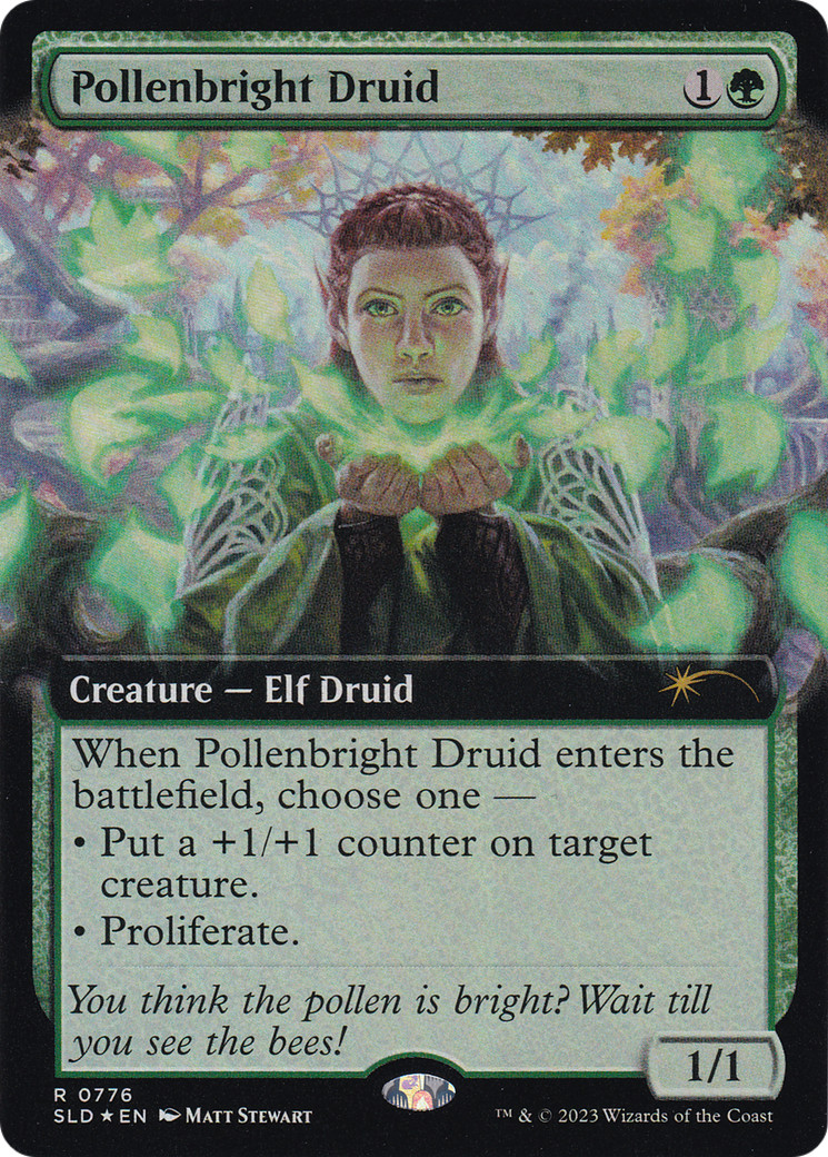 Pollenbright Druid (Extended Art) [Secret Lair Drop Series] | Cracking-Singles