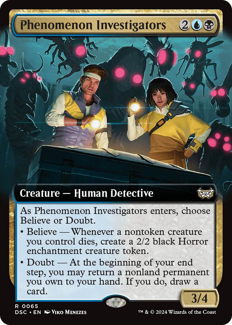 Phenomenon Investigators (Extended Art) [Duskmourn: House of Horror Commander] | Cracking-Singles