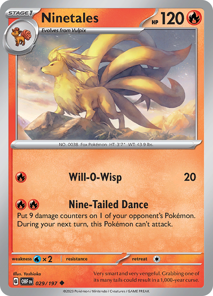 Ninetales (029/197) [Scarlet & Violet: Obsidian Flames] | Cracking-Singles