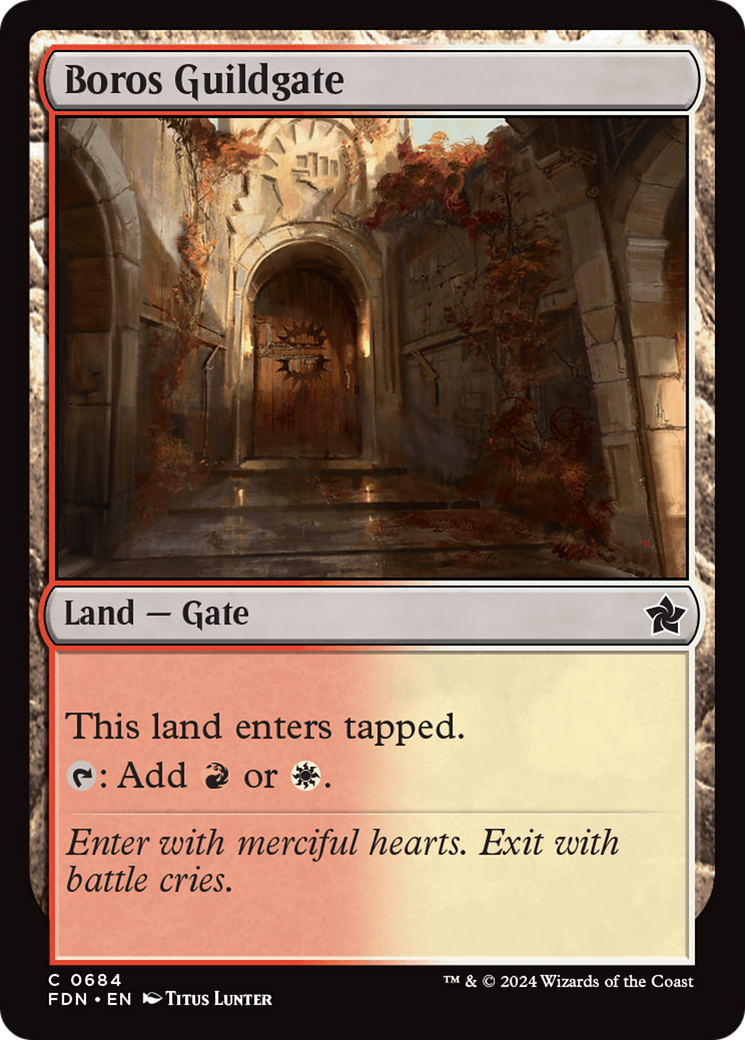 Boros Guildgate [Foundations] | Cracking-Singles