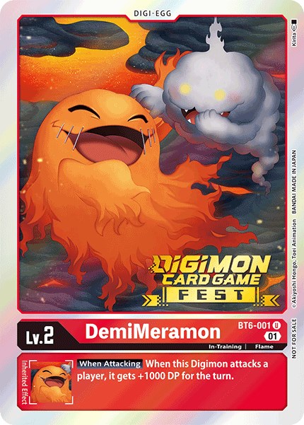 DemiMeramon [BT6-001] (Digimon Card Game Fest 2022) [Double Diamond Promos] | Cracking-Singles