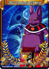 DBSCG Championship 2019 Warrior (Merit Card) - Universe 6 "Champa" (6) [Tournament Promotion Cards] | Cracking-Singles