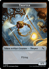 Thopter (0020) // Skeleton Double-Sided Token [Murders at Karlov Manor Tokens] | Cracking-Singles