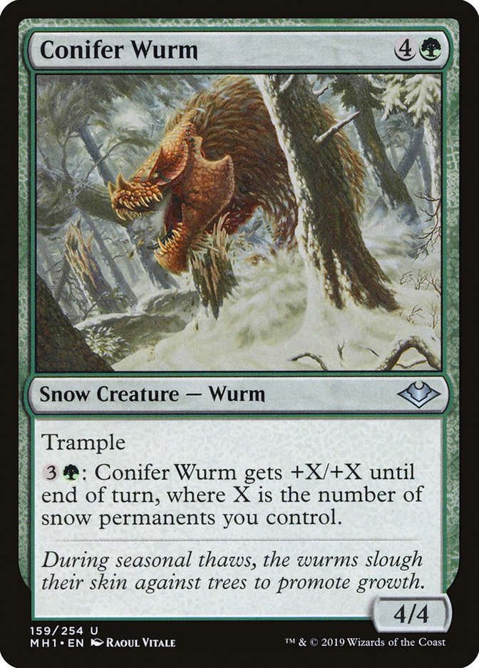 Conifer Wurm [Modern Horizons] | Cracking-Singles