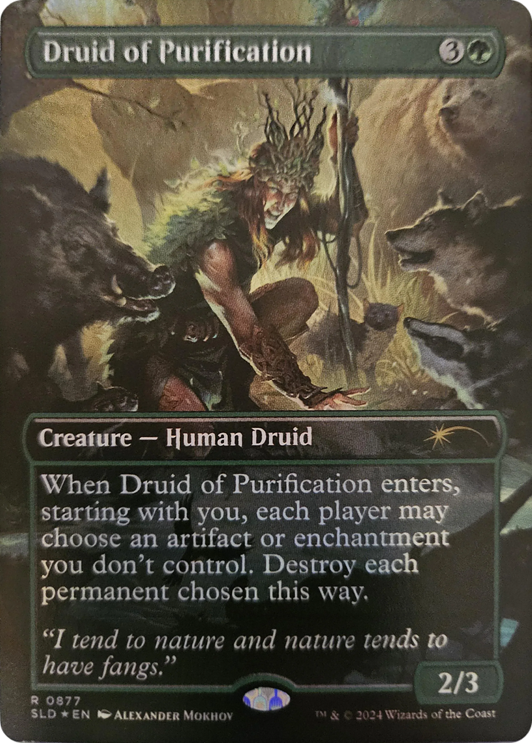 Druid of Purification (Rainbow Foil) [Secret Lair Drop Series] | Cracking-Singles