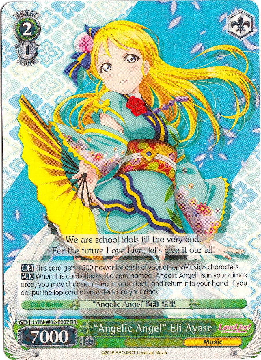 "Angelic Angel" Eli Ayase (LL/EN-W02-E007 RR) [Love Live! DX Vol.2] | Cracking-Singles