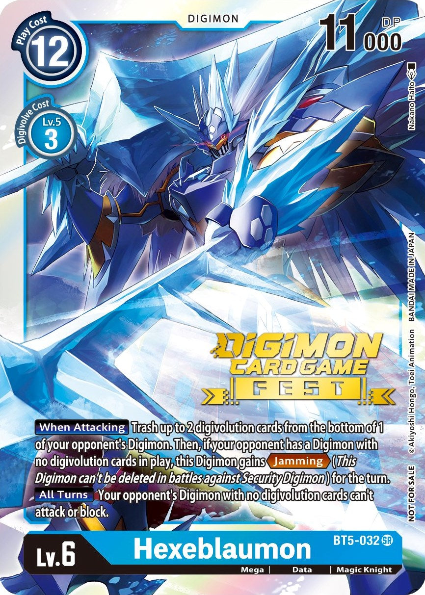 Hexeblaumon [BT5-032] (Digimon Card Game Fest 2022) [Battle of Omni Promos] | Cracking-Singles