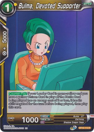 Bulma, Devoted Supporter (BT10-113) [Rise of the Unison Warrior 2nd Edition] | Cracking-Singles