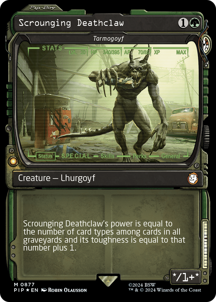 Scrounging Deathclaw - Tarmogoyf (Showcase) (Surge Foil) [Fallout] | Cracking-Singles