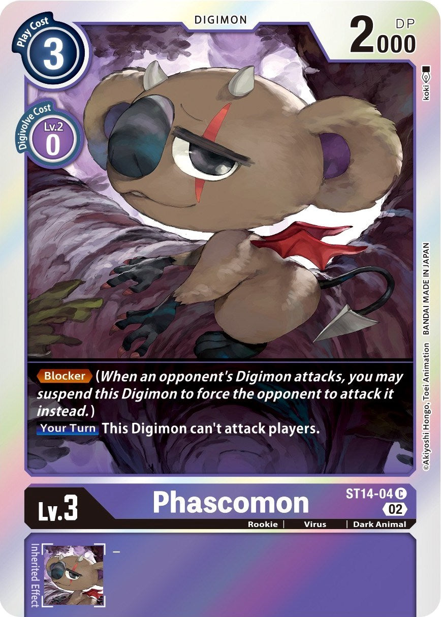 Phascomon [ST14-04] [Starter Deck: Beelzemon Advanced Deck Set] | Cracking-Singles