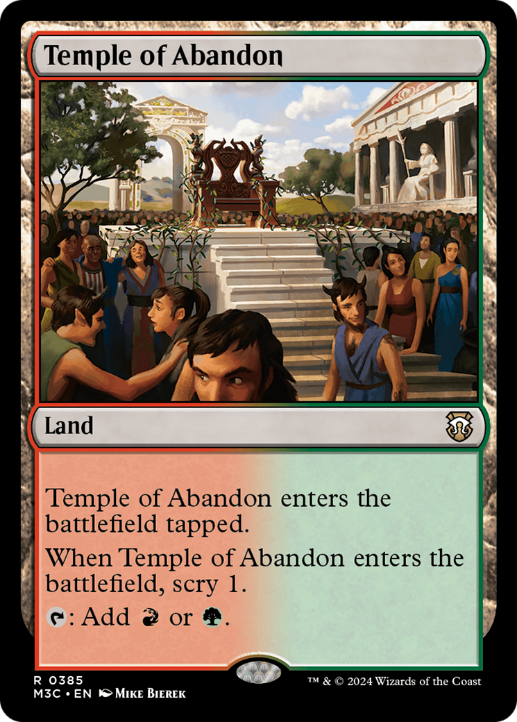 Temple of Abandon (Ripple Foil) [Modern Horizons 3 Commander] | Cracking-Singles