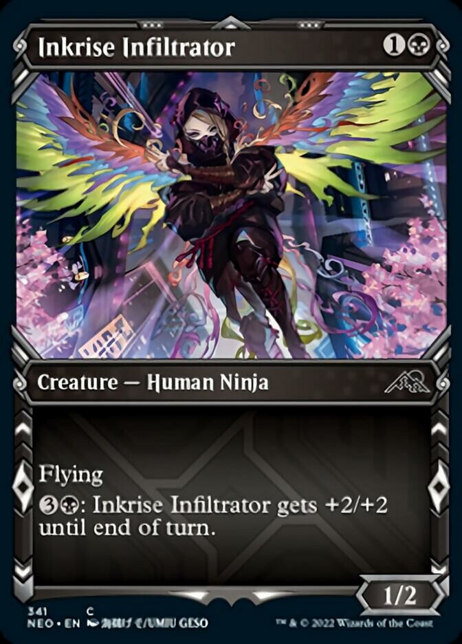 Inkrise Infiltrator (Showcase Ninja) [Kamigawa: Neon Dynasty] | Cracking-Singles