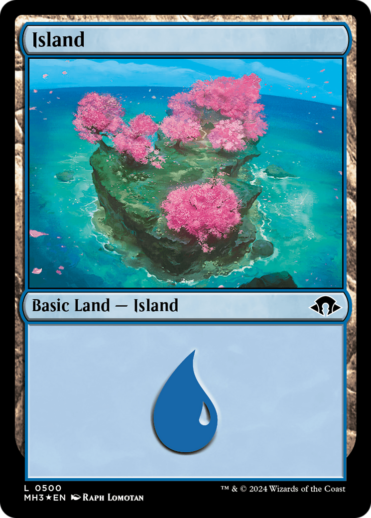 Island (0500) (Ripple Foil) [Modern Horizons 3] | Cracking-Singles