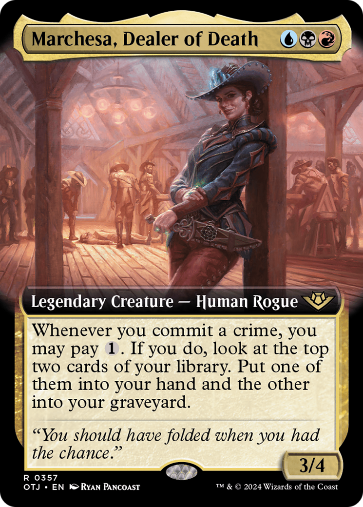 Marchesa, Dealer of Death (Extended Art) [Outlaws of Thunder Junction] | Cracking-Singles