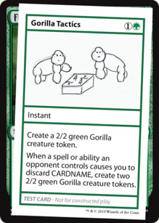 Gorilla Tactics (2021 Edition) [Mystery Booster Playtest Cards] | Cracking-Singles