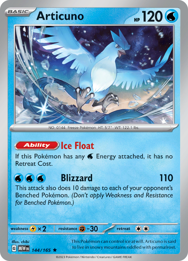 Articuno (144/165) [Scarlet & Violet: 151] | Cracking-Singles