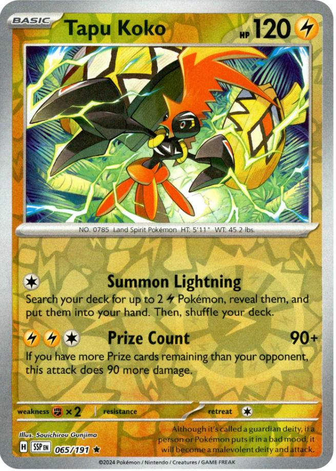 Tapu Koko (065/191) [Scarlet & Violet: Surging Sparks] | Cracking-Singles