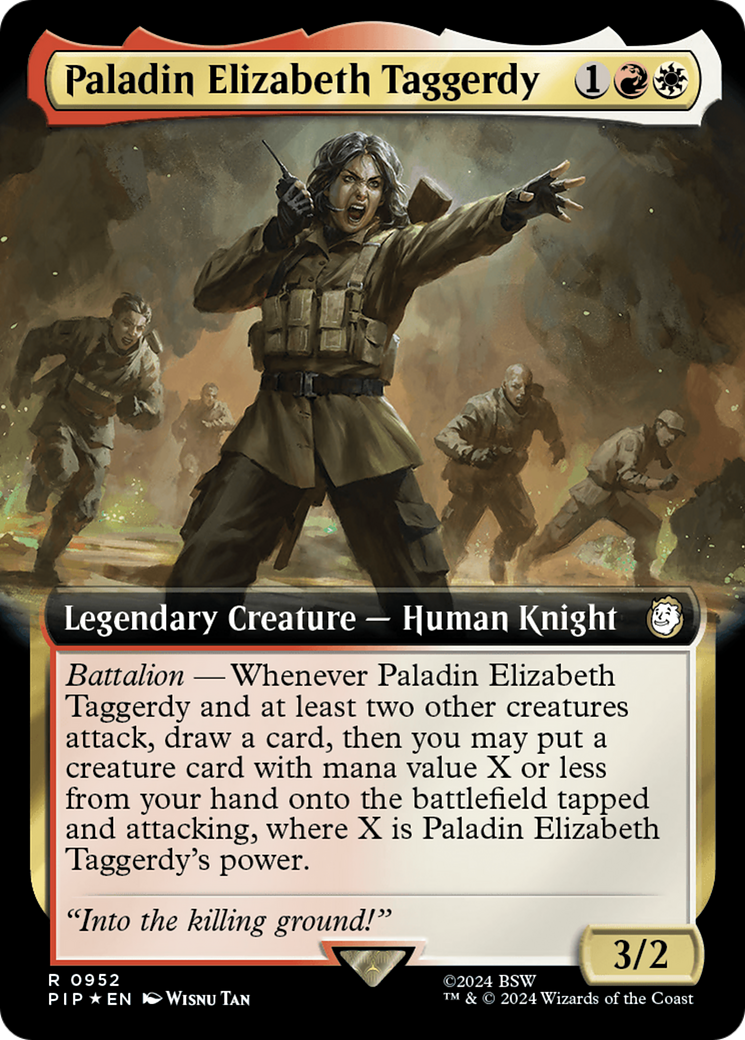 Paladin Elizabeth Taggerdy (Extended Art) (Surge Foil) [Fallout] | Cracking-Singles