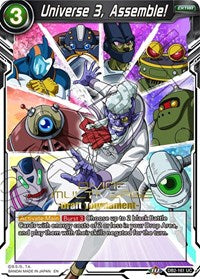 Universe 3, Assemble! (Divine Multiverse Draft Tournament) (DB2-161) [Tournament Promotion Cards] | Cracking-Singles