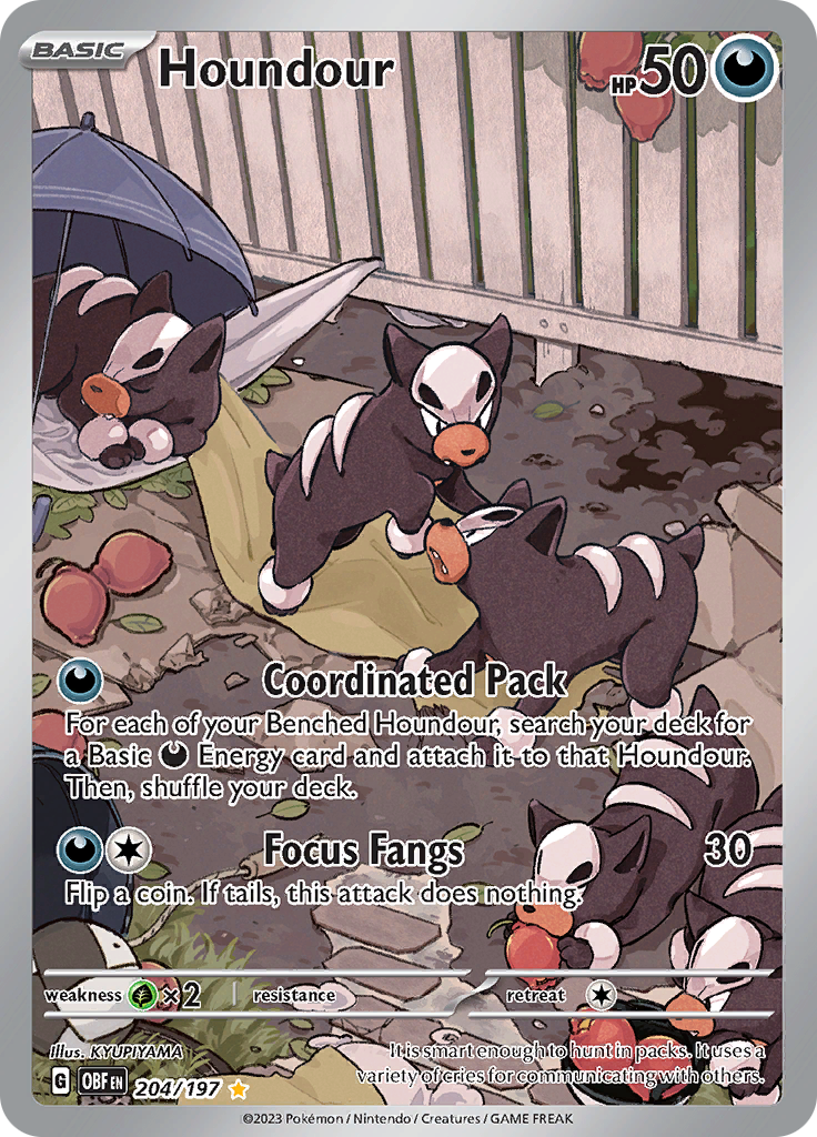 Houndour (204/197) [Scarlet & Violet: Obsidian Flames] | Cracking-Singles