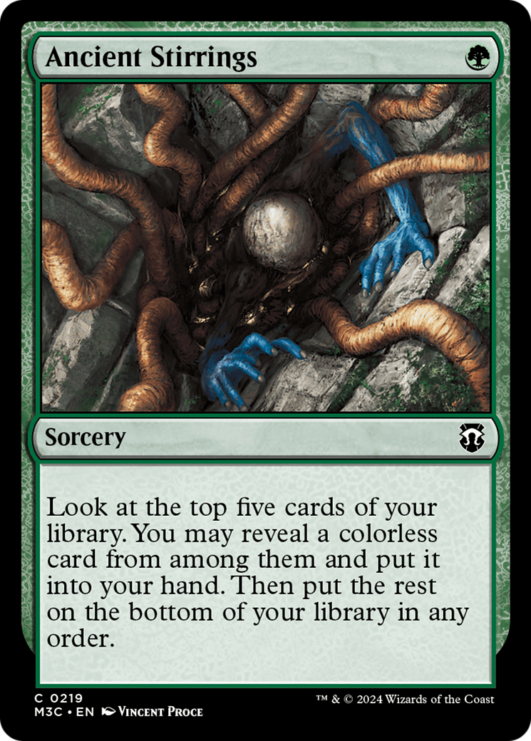 Ancient Stirrings (Ripple Foil) [Modern Horizons 3 Commander] | Cracking-Singles