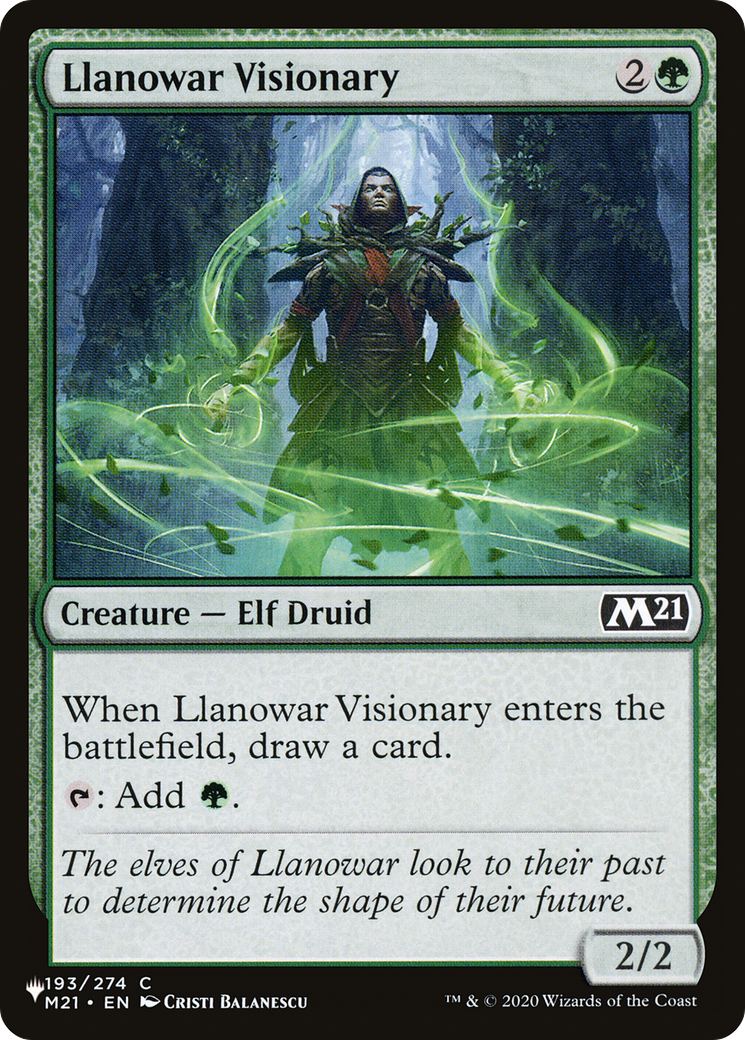 Llanowar Visionary [The List] | Cracking-Singles