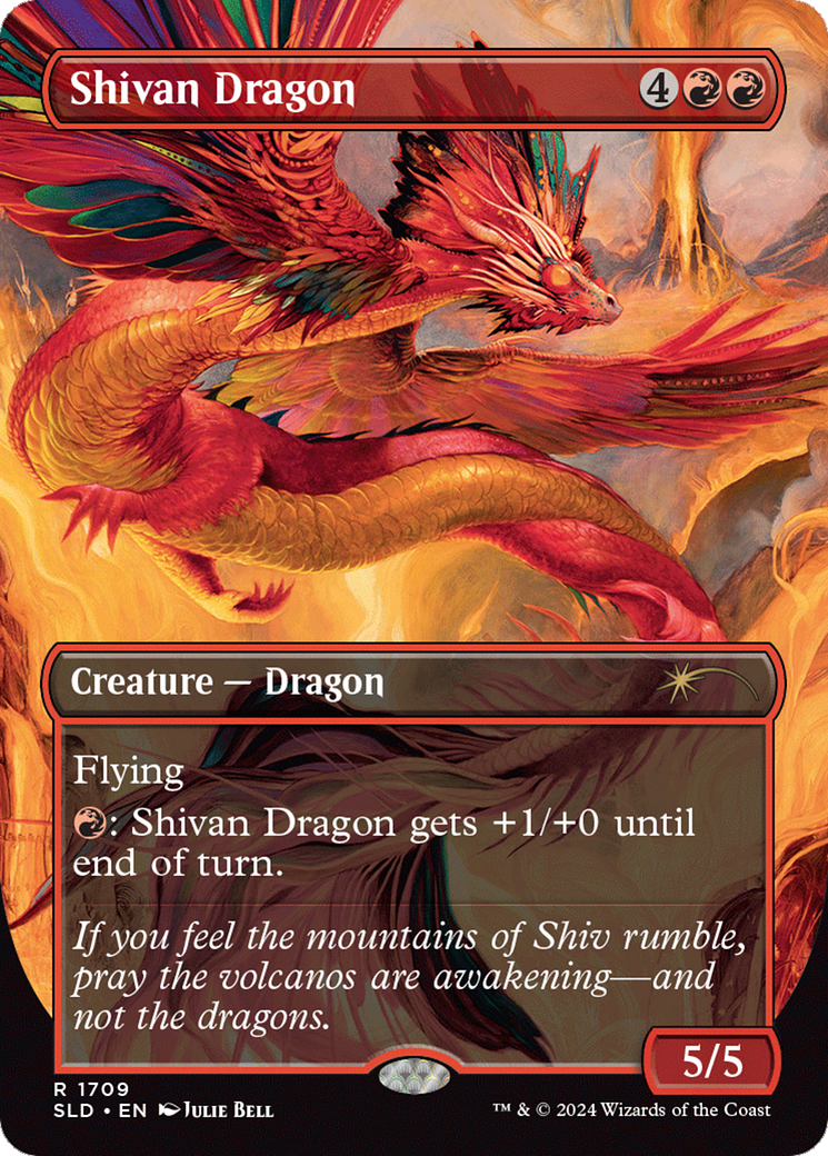 Shivan Dragon (Rainbow Foil) [Secret Lair Drop Series] | Cracking-Singles