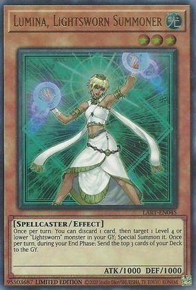 Lumina, Lightsworn Summoner [LART-EN045] Ultra Rare | Cracking-Singles